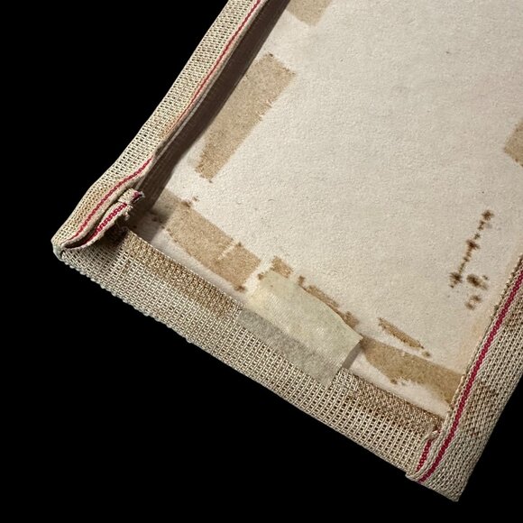 Vintage Needlepoint Rose Wall Art Panel Green Red Pink Flower Handmade Decor - Picture 6 of 8